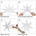 thumbnail image 2 of 5 uds adorno de estrella de papel navideño-45CM negro, 45CM blanco*2, 45CM gris*2 Adepaton HR-0002, 2 of 8