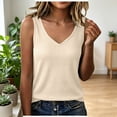 thumbnail image 2 of GUACER Ribbed V-Neck Tank Top for Women Sleeveless Blouses Casual Summer Basic Top for Layering, 2 of 6