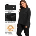 thumbnail image 5 of BeautyIn Plus Size Rash Guard for Women Quick Dry UPF 50+ Sun Protection Swim Shirts, 5 of 6