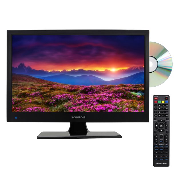 Trexonic 15.6" LED AC/DC TV with DVD Player Full HD with HDMI, SD Card