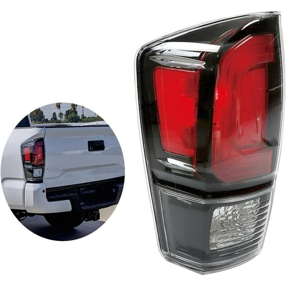 EPOTOOR Tail Light 8156004230 Replacement for Toyota Tacoma TRD 2020 2021 Rear Brake Lamp Left Driver Side Black Framed