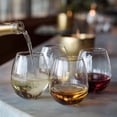 thumbnail image 6 of K&K Home Stemless Wine Glasses Set of 4, 15 Oz Wine Glasses for Red Wine, White Wine, Spirits, and Cocktails, 6 of 7