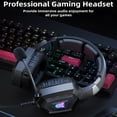 thumbnail image 6 of ONIKUMA Gaming Headset with Microphone RGB Lights 7.1 Surround Sound Noise Reduction 3.5mm Wired over Ear for PS4 PS5 Xbox PC Black, 6 of 8
