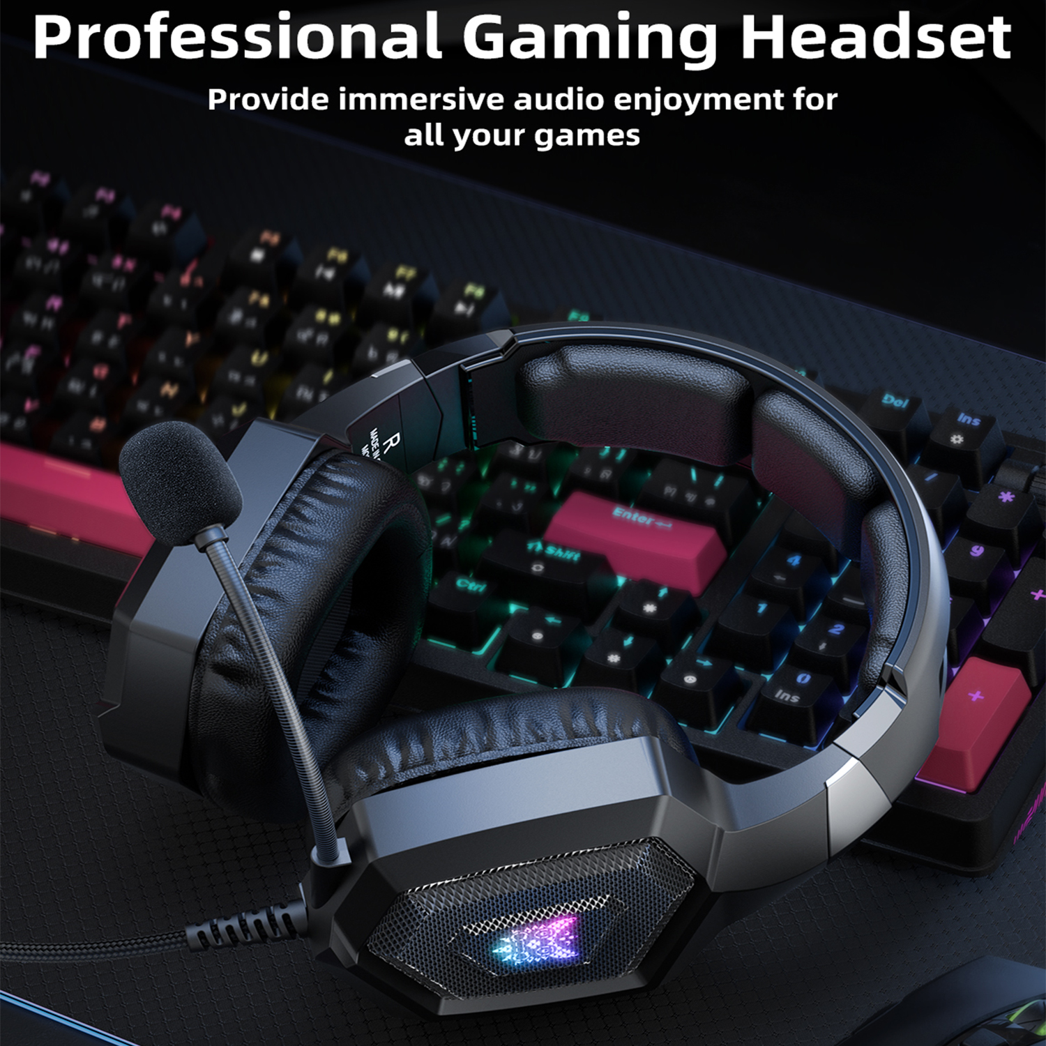 Onikuma K8 Wired Gaming Headset with 7.1 Surround Sound photo 8