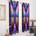 thumbnail image 3 of Dreamy Purple Butterfly Pattern (32)-1 2 Panels Blackout Curtains for Bedroom Living Room Drapes Kitchen Room Window Blackout Curtain Grommet, 3 of 6