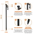 thumbnail image 5 of Eurmax Canopy Steel 11.8" Tent Stakes (8 Pack), 5 of 6