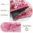 thumbnail image 6 of Large Area Rugs for Living Room Bedroom, Valentine's Day 6'x9' Rug Washable Carpet Runner Indoor Outdoor, Watercolor Gnomes Roses Love Romantic Non Slip Floor Mats Rug for Kitchen, Playroom, 6 of 8