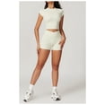 thumbnail image 2 of Conjuntos de entrenamiento for mujer, 2 piezas, sujetador deportivo, camiseta sin mangas, polainas de cintura alta, gimnasio, yoga, ropa activa, camiseta de entrenamiento for mujer, 2 of 7