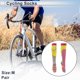 thumbnail image 2 of Calcetines de ciclismo Unique Bargains, transpirables, moldeadores, absorbentes de sudor, calcetines para bicicleta al aire libre, color amarillo y rosa, tamaño M, neutros y universales, 1 par, 2 of 7