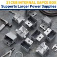 thumbnail image 2 of Tellegloww 20 Pack 1 Gang Adjustable Plastic Outlet Box PVC Single Gang Junction Box Etl Listed for Construction Flexibly Adjuste, 2 of 6
