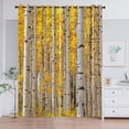 thumbnail image 4 of Cortinas opacas de 2 paneles, cortinas para ventana, hogar, lavable a máquina, térmica bosque 210x230cm Gloria Cortina de ventana, 4 of 9