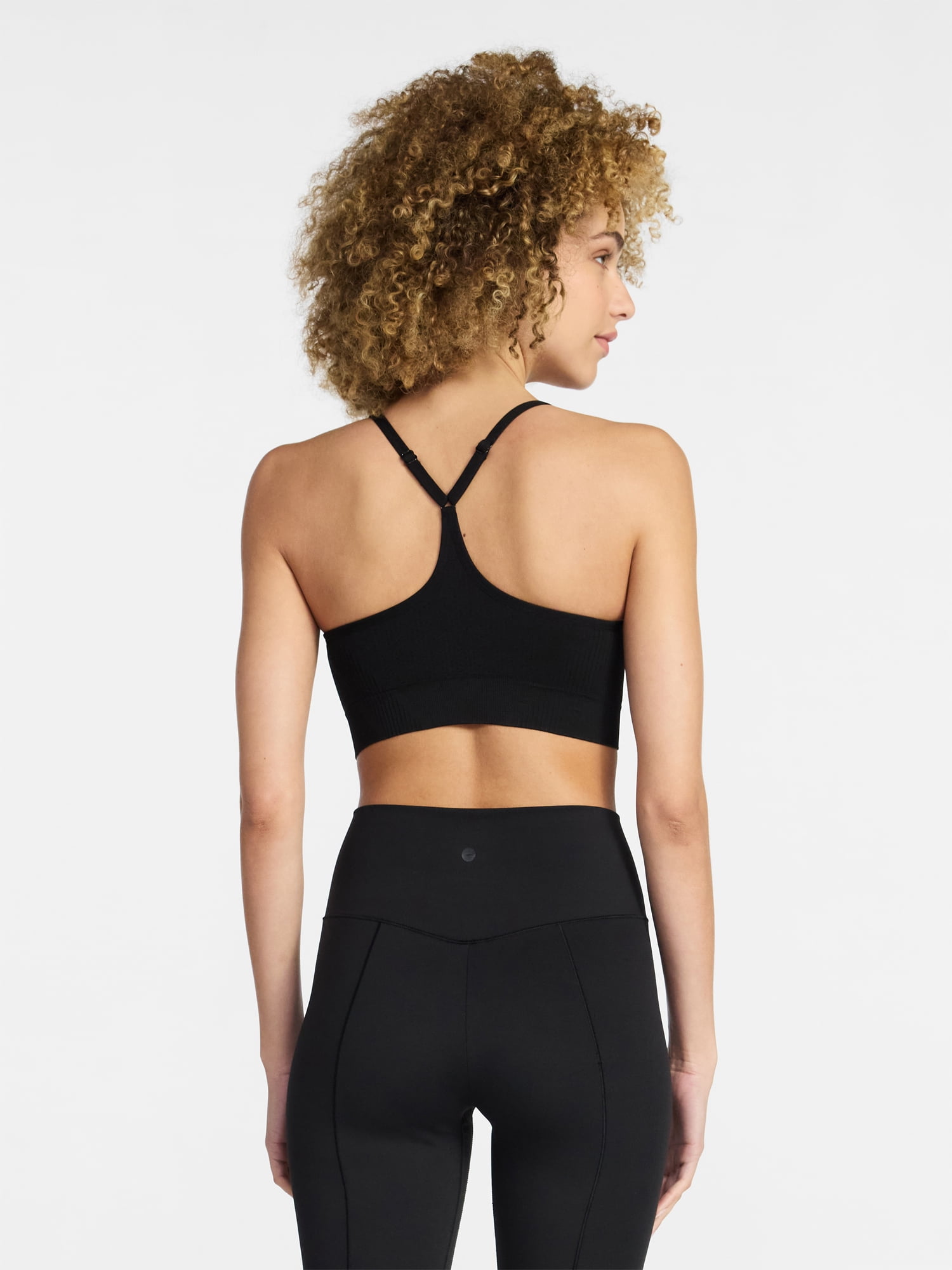 Avia Women's Low Support Seamless Textured Cami Sports Bra, Sizes XS-XXXL