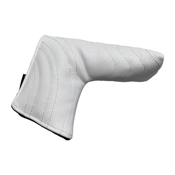 Funda para cabeza de palo de Golf, accesorios de Golf duraderos, cierre magnético, resistente al agua Blanco