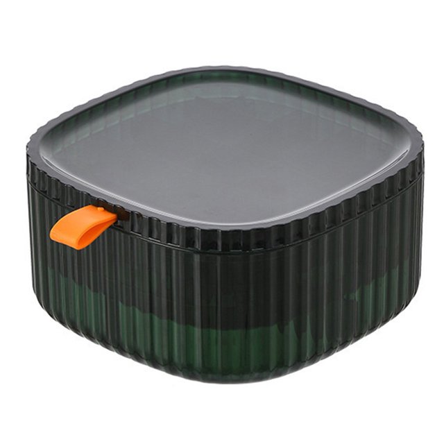 Earrings Storage Box High Capacity Dustproof Transparent Visible Multi-layer Jewelry Storage Case for Dresser