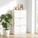 thumbnail image 1 of Zapatera Grande Kingshouse 3 Cajones Tipo Gabinete Mueble Organizador Moderno para 13-16 Pares blanco M, 1 of 7