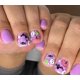 thumbnail image 1 of Uñas postizas Rdntbeu Halloween moradas con murciélago y calabaza, 24 piezas, 1 of 7
