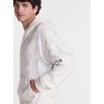 thumbnail image 5 of No Boundaries Boxy Oversized Fit Fleece Zip Hoodie Sweatshirt with Long Sleeves, Men's XS-4XLT, 5 of 6