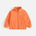 thumbnail image 2 of Gpaecead Toddler Boys' And Girls' Casual Long Sleeve Fleece Jacket Warm Comfortable Zipper Jackets Orange, 2 of 4