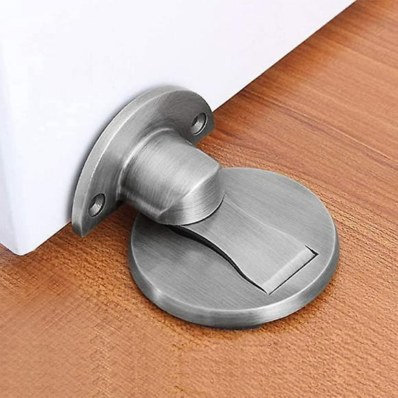 Dww-bute De Porte Magntique, Bute De Porte Magntique En Nickel Satin Bross, Loquet De Porte Magntique Invisible Avec Adhsif
