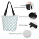 thumbnail image 4 of Balery Daisy Plaid Blue Bolsa de Hombro con Diseño, Bolsa Grande y Duradera, Bolsa Versátil para Compras, 4 of 6