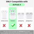 thumbnail image 2 of Funda para AirPods 4 KUYTOP de piel de cuerpo completo a prueba de golpes, 2 of 6