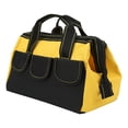 thumbnail image 4 of Bolsa de almacenamiento de herramientas de 13 pulgadas, tela Oxford, multifuncional, impermeable, bolso de boca ancha para el hogar, tienda de herramientas, amarillo Jadeshay A, 4 of 9