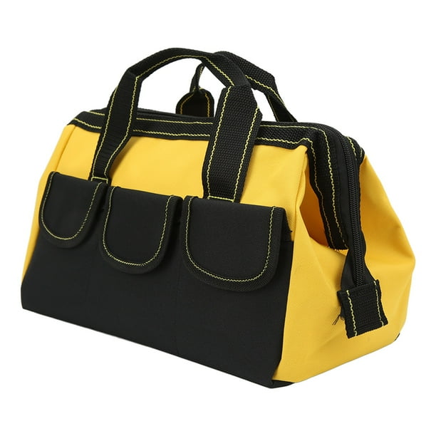 Bolsa de almacenamiento de herramientas portátil, bolsa de almacenamiento de herramientas de 13 pulgadas, bolsa de herramientas de boca ancha, bolsa de almacenamiento de llaves diseñada para precisión