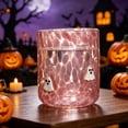 thumbnail image 6 of Qocolcyl Halloween Icon Glass Cups - 3.5x4.7in Ghost Bat Snake Pumpkin Icon Juice Stemless Wine Glasses Double Old Fashioned Hand Blown Drinking Cups for Halloween Party Gift, 6 of 7