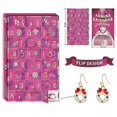 thumbnail image 2 of 24 Grids Christmas Advent Countdown Calendar Rings Necklace Earrings Bracelet Jewelry Blind Box Gift_Perfect Gift, 2 of 5
