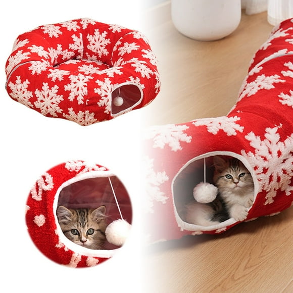 Hearth & Gear Cat Tunnel Skirt Cat Bed Donut Warm Soft Tunnels Mat Round Tube For Living Room Balcony Enrichment Home Bedroom Exercise Winter Sleeping 12 Cat Tunnel Kitty City Jungle Cat Tunnel Kitty