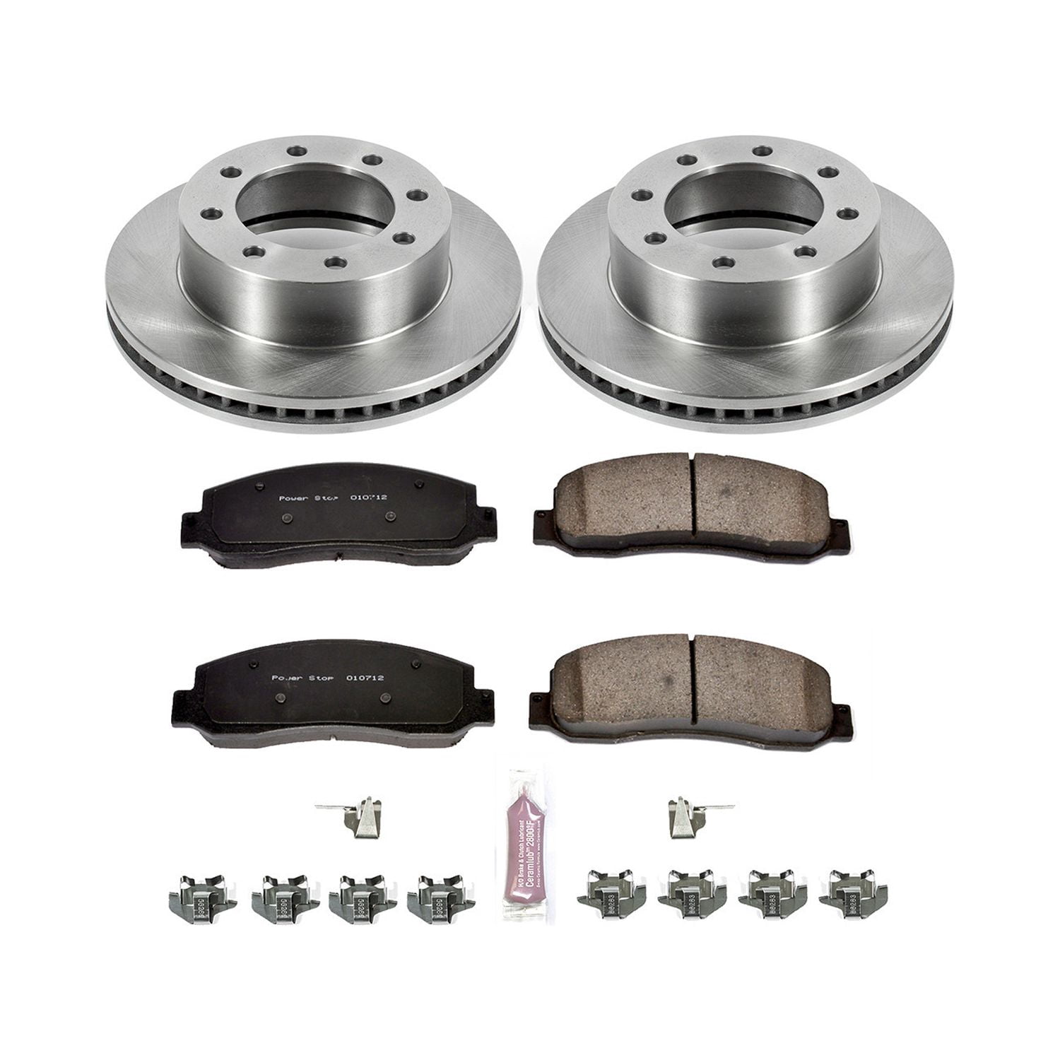 Power Stop Front Stock Replacement Brake Pad and Rotor Kit KOE1781