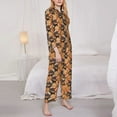thumbnail image 3 of Fotbe Dog Pattern Long Sleeve Pajama Set for Women,Sleepwear Set,2-piece Loungewear Set,Soft PJs Comfy Nightwear with Pockets -XX-Large, 3 of 7