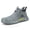 Grey, variant on XQJ Men's Slip On Steel Toe Safety Work Shoes Comfortable Indestructible Welding Work Boots Non Slip Industrial Construction Footwear Size 8.5