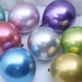 thumbnail image 3 of Chrome Metallic Balloons 50 pcs 12 inch Thick Latex balloons for Birthday Wedding Party DecorMixed color, 3 of 5