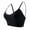 Black, variant on WAGUTH Women's Ribbed Camisole Sports Bras Thin Strap Wirefree Removable Pads Scoop Neck Comfort Yoga Gym Workout Bralettes