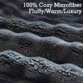 thumbnail image 4 of RYNGHIPY Bubble Waffle Thick Blanket Grey Faux Fur Throw Blanket for Kids Teens Pulsh Fluffy Flannel Blanket for Couch Sofa Bed Chair Gray Thick Fleece Soft Throw Blanket (Grey, 52"*63"), 4 of 7