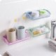 thumbnail image 2 of Kitchen Bathroom Multi-functional Plastic Double Sucker Wall Hanging Storage Rack Storage Rack (Pink), 2 of 3