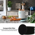 thumbnail image 5 of 12 Pack Charcoal Filters for Kitchen Compost Bin, Compost Filters for Countertop Bin Pail Replacement, Activated Charcoal Home Bucket Refill Sets, 6.69x0.19 Inch, Black, 5 of 9