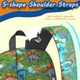thumbnail image 5 of Dinosaur and Tree Green Pattern 17" School Backpacks for Teens,Waterproof Oxford Fabric,S-Shape Padded Straps for School,Travel,Hiking,Camping, 5 of 6