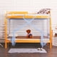 thumbnail image 4 of Literas para niños, cenefa, dormitorio de estudiantes, red de insectos, ropa de cama de cuatro esquinas, dosel, repelente de insectos, cortina de cama kenally JJ25257-03, 4 of 5