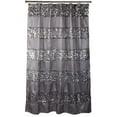 thumbnail image 2 of Popular Bath 5 Piece Sinatra Silver Shower Curtain and Resin Bath Accessory Set, 2 of 6