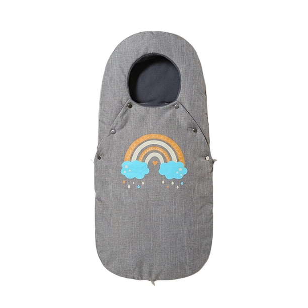 Saco De Dormir Para Cochecito Grueso Y Cálido Cojín Manta De Dormir Con Cremallera Gris Hugo Manta de dormir para cochecito