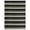 Black/Grey, variant on Nicole Miller New York Patio Country Charlotte Modern Striped Indoor/Outdoor Area Rug, Black/Grey, 5'2"x7'2"