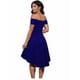 thumbnail image 3 of Sexy Black Off Shoulder Asymmetrical Hem Boutique Party Dress, 3 of 5