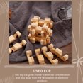 thumbnail image 3 of 4pcs Bamboo Kongming Lock Toy Creative Toy Brain Teasers Toy Educational Toys, 3 of 8