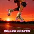 thumbnail image 7 of JZY High-Top Quad Roller Skates for Women & Teens,Light-Up Wheels & PU Leather Design for Indoor & Outdoor Use, 7 of 7