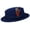 Blue, variant on Men's Crush-able Wool Felt Porkpie Pork Pie Fedora Hats with Feather