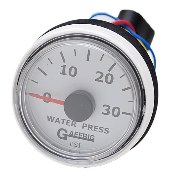 Gaffrig Boat Water Pressure Gauge SCLWPW 2 Inch White