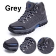 thumbnail image 1 of Hombres Tobillo Mediados Bota Otoño Invierno Deporte Al Aire Libre Botas Trekking Cálidas (Gris 46), 1 of 9