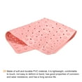 thumbnail image 3 of Uxcell 27.5" x 27.5" NonSlip Fan Shaped Corner Shower Mat for Bathroom Pink, 3 of 6